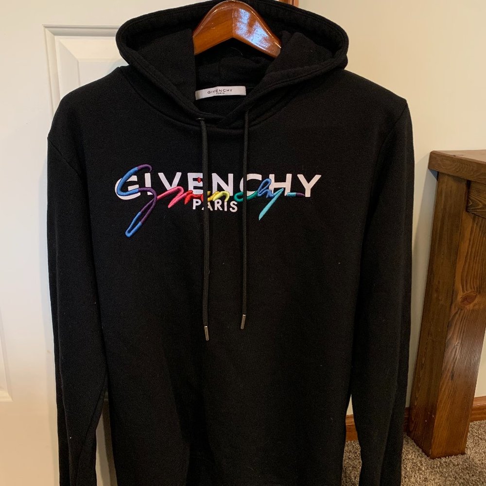 Givenchy Logo-Embroidered Cotton Hoodie